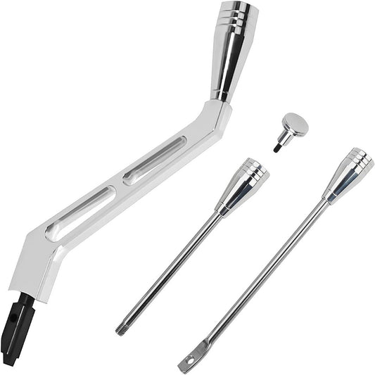 ya 12 5.22 Car Column Shifter Lever Turn Signal Hazard Tilt Kit Polished For GM for Chevy for Buick