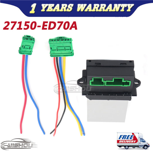 ya 6 6.12 Heater Control Blower Motor Resistor 27150-ED70A New for Nissan Versa 2007-2011