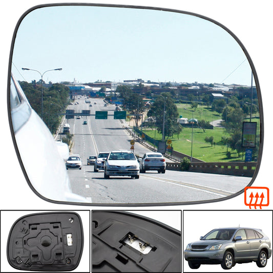 ya 3 6.25.2 for Lexus RX 2003-2008 Right Driver Door Side Wing Mirror Glass Heated Convex