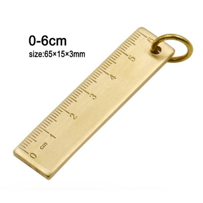 ya 14 1X Small Copper Ruler 3mm Thickened Brass Metal-Ruler Copper Key-Pendant New