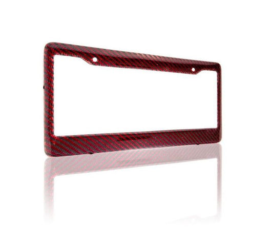 ya 1 8.5.2 Car License Plate Frame Lid Cap Boot Trunk Black Carbon Appearance for 