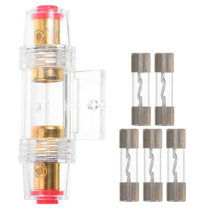 ya 5 8.7 4/8 Gauge AWG AGU Fuse Holder with 5pcs 60 Amp Fuse AGU fuse