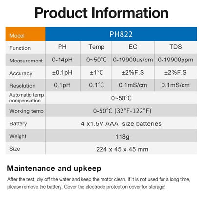 ya 26 Multiple Parameters Testing Device TDS Temperature Portable A lyzers