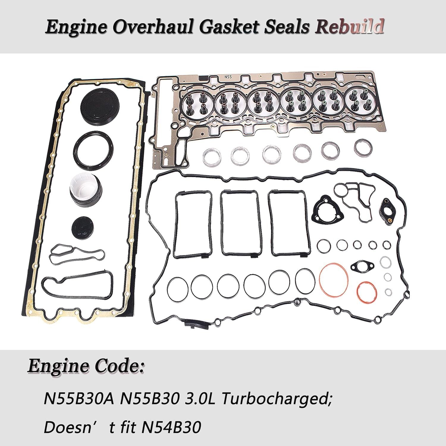 ya 5 8.7 Engine Cylinder Head Gasket Set for BMW 535i xDrive F10 F32 3.0L Turbo N55B30