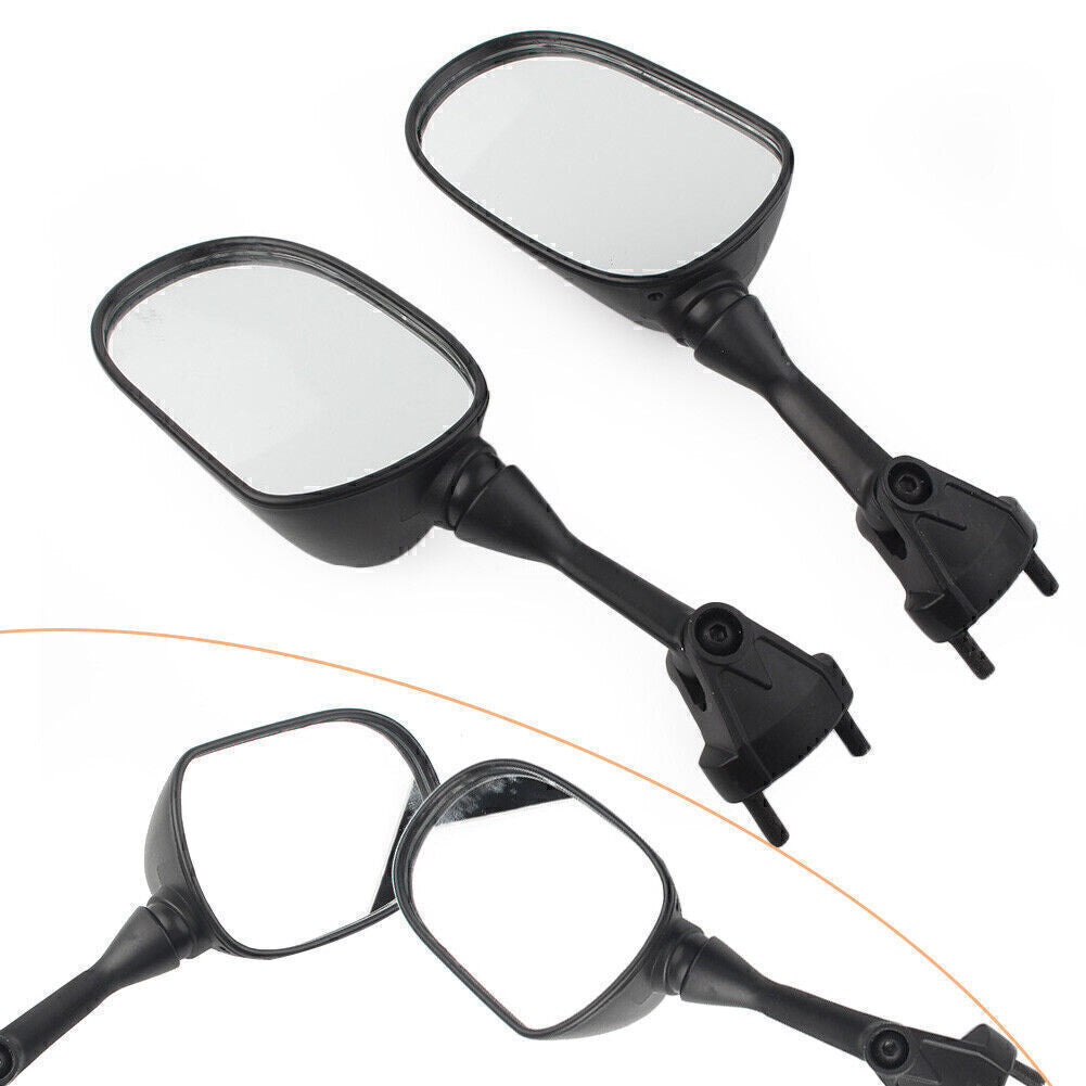 ya 4 6.21 Pair Rear View Mirrors Fit for Kawasaki ZX6R ZX-6R ZX636 2005-2008 ZX10R 04-10