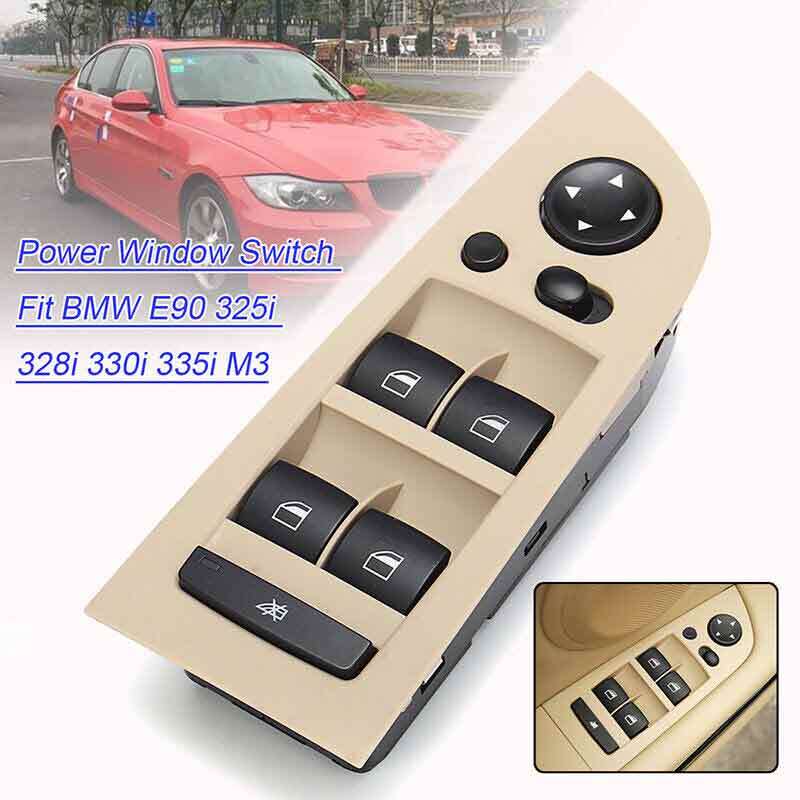 ya 1 8.5.4 Left Driver Side Master Power Window Switch for E90 E91 M3 Sedan 4Door Beige