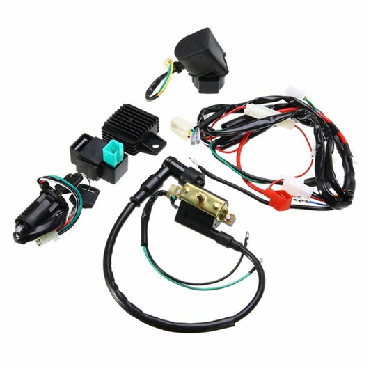 ya 4 6.22 Motorcycle CDI Wiring Harness Loom Ignition Solenoid Coil Rectifier 50 110 125cc