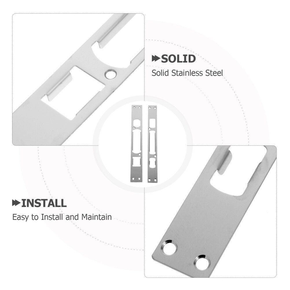 ya 14 2 Pcs Anti-theft Door Buckle Outdoor Latch ont Safety Locks om inside