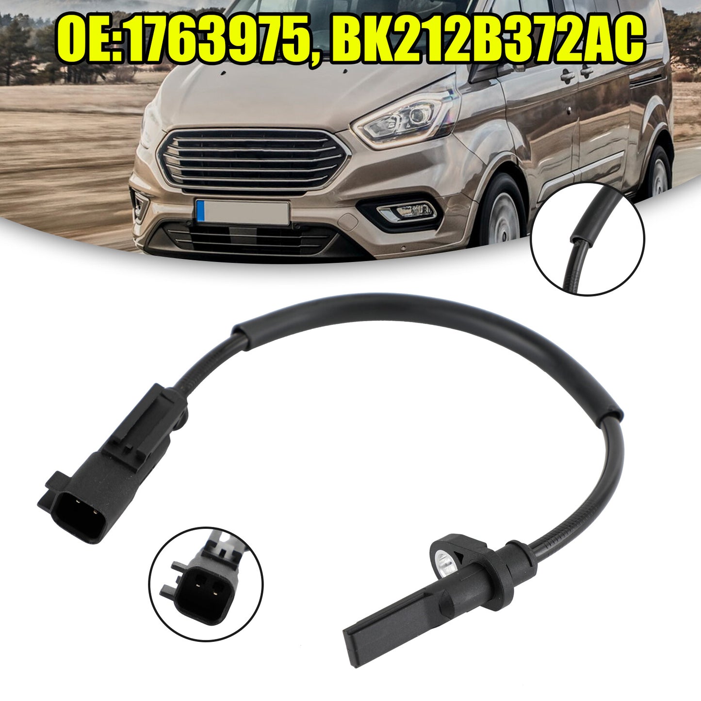 ya 1 8.5.1 ABS Speed Sensor Front for Tourneo Custom Transit MK8 2.2 BK212B372AC D1