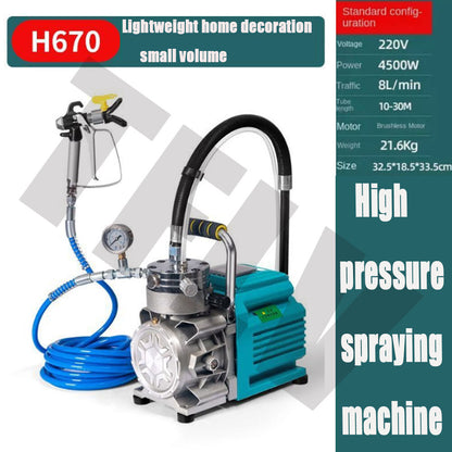 ya 26 High Pressure Sprayer New Airless Sprayer Portable Small Paint Spraying