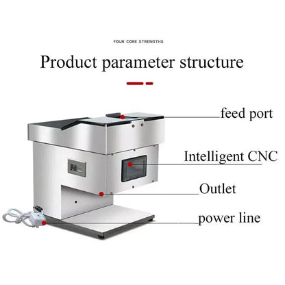 ya 26 Commercial shrimp peeler with back opening for cutting butterfly shrimp