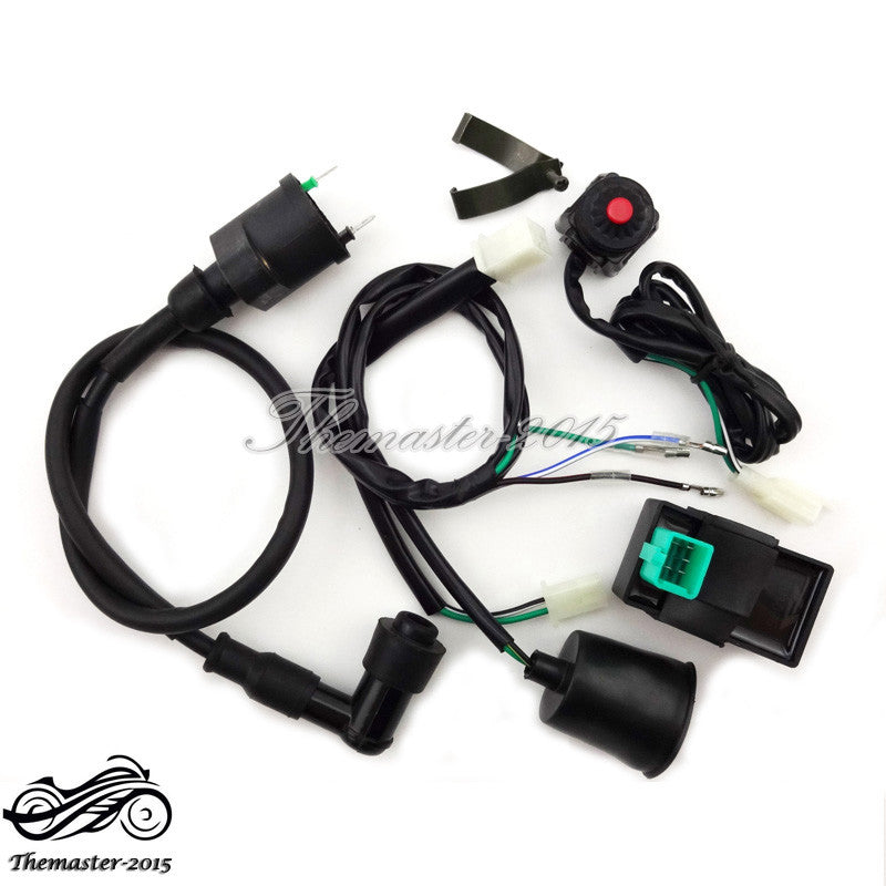 ya 4 6.22 Wiring Loom Harness Kill Switch Ignition Coil CDI For 50cc - 160cc Pit Dirt Bike