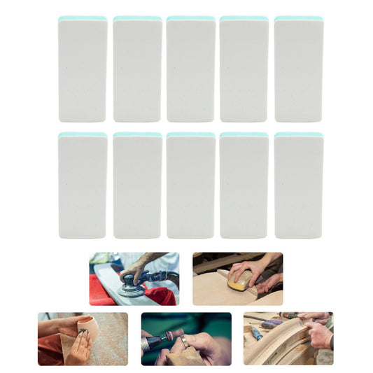 ya 14  10pcs Double Sided Sanding Sponge 1000 5000 Grit Re ble Hand Sander Block