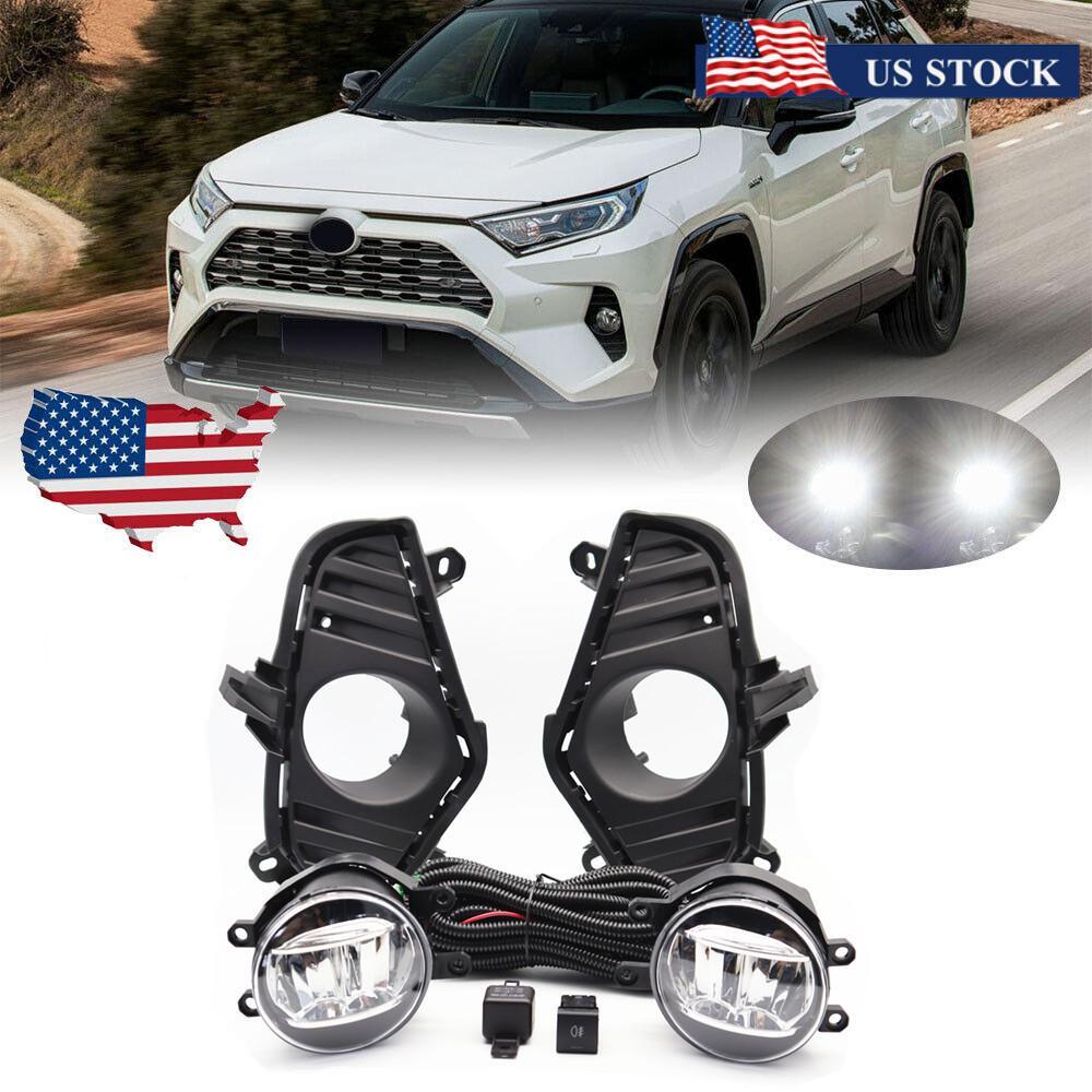 ya 1 7.8.2 Fog Light Assembly for Toyota RAV4 2019-2022 Driving Lamp & Cover Wiring Kit