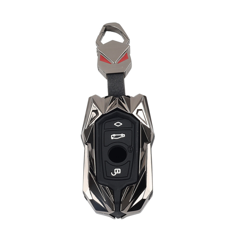 ya 10 5.28 Black Remote Key Fob Cover for BMW 1 2 3 4 5 6 7 Series X3 X4 M2 M3 M4 M5 M6
