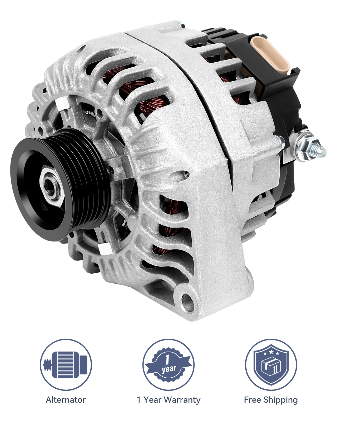 ya 27 7.2 New Silver Alternator Fit for 2002-2005 for Chevrolet Venture 3.4L V6 334-1467