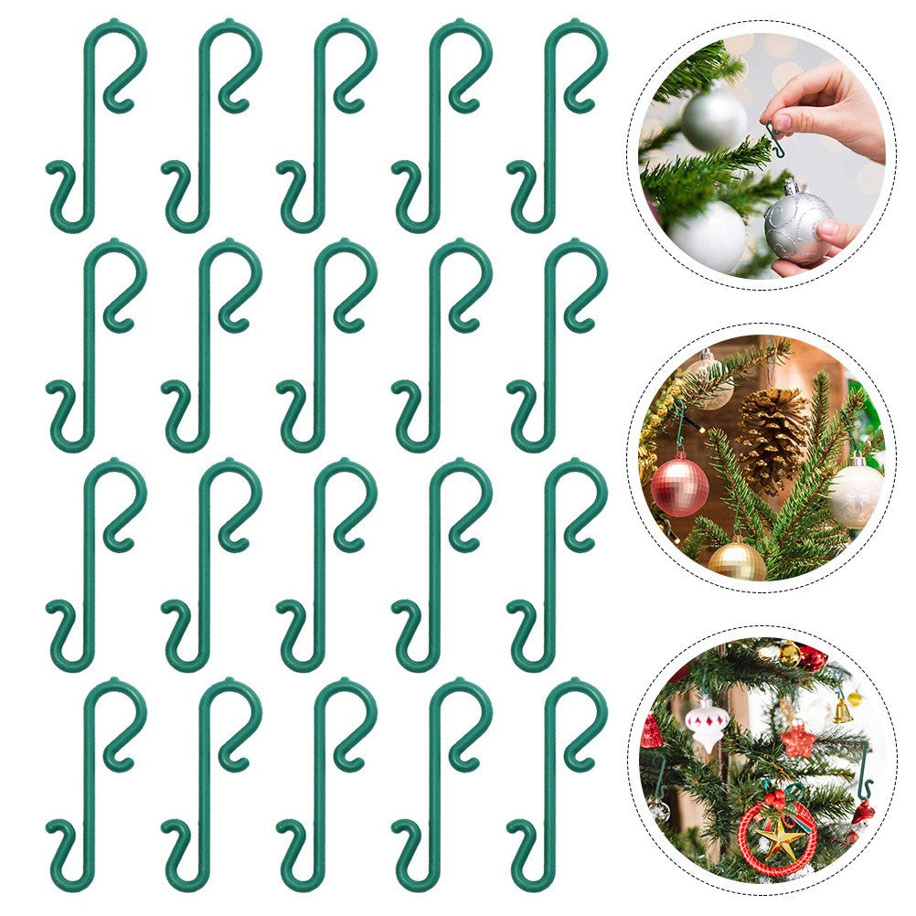 ya 25  100 Pcs Plastic Or ment Hooks Hanging Decor Hangers for Or ments