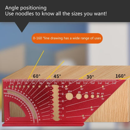 ya 14 Mitre Ruler with Clear Scale Drilling Locator Mitre Measuring Gauge