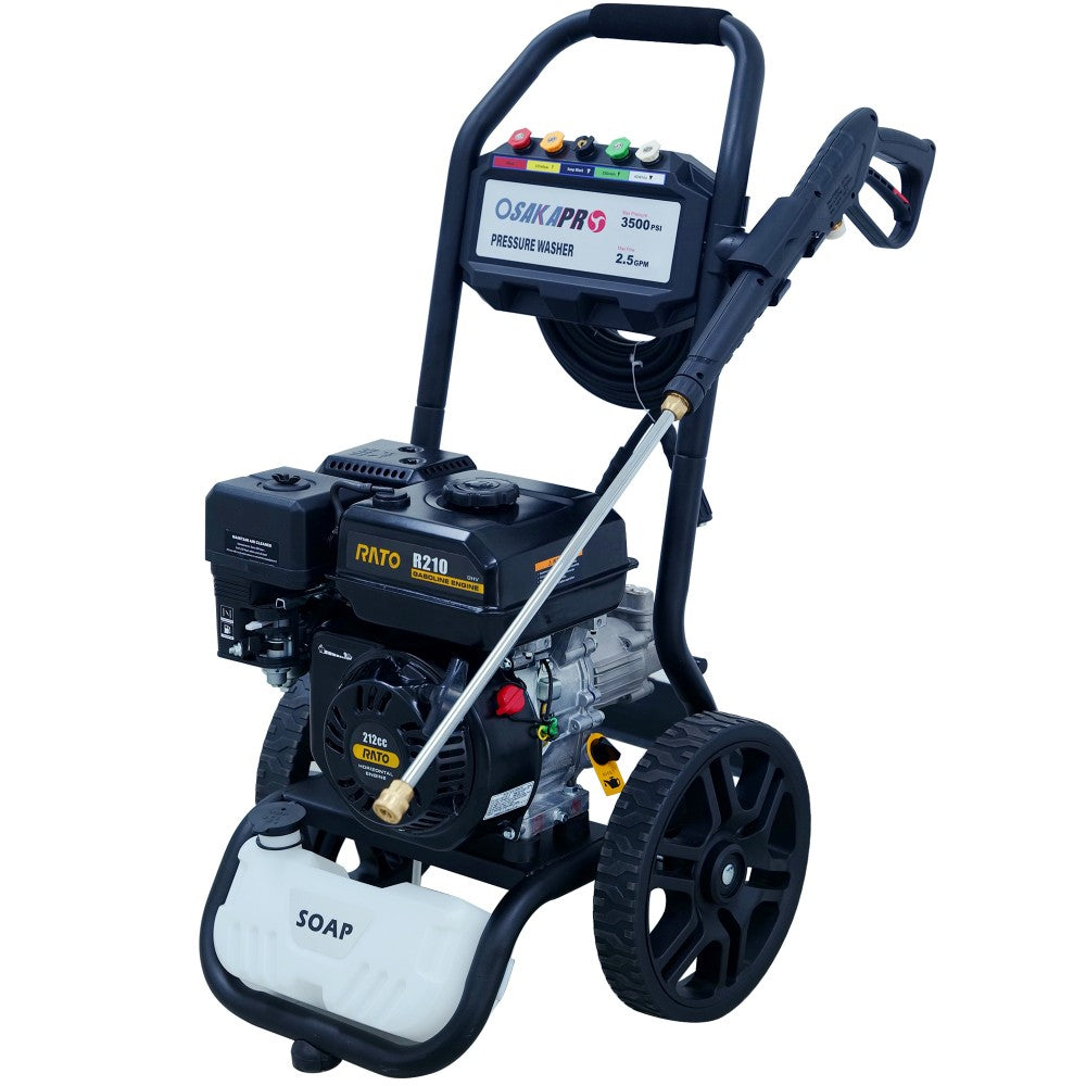 ya 28 Gas Pressure Washer 3500PSI , 2.5GPM Gas Powered High Pressure Washer with 212CC