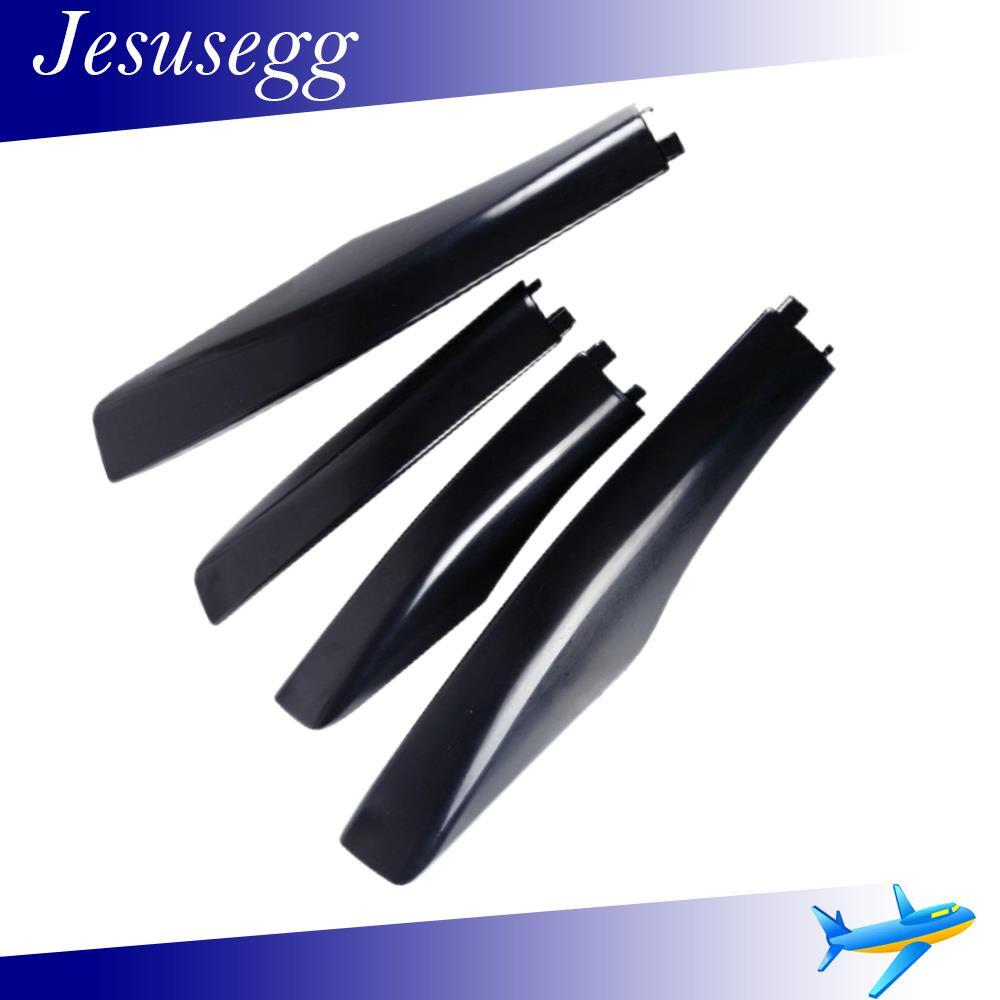 ya 5 8.7 Fit For RX330 RX350 2004-2007 4Pcs Roof Rack Cover Shell Rail End Cap Black