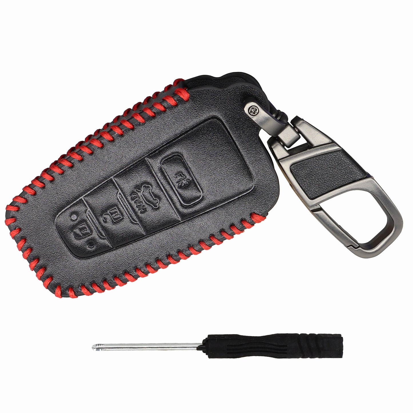 ya 5 8.7 Leather 4Button Car Key Fob Case Cover for Toyota Highlander for Camry for RAV4 for COROLLA