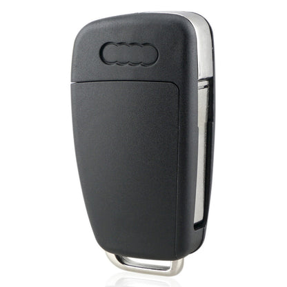 ya 5 8.7 Flip Remote for Audi A1 A3 A4 B7 A6 C6 TT Q3 Q7 Key Case Shell 3Button Key Fob