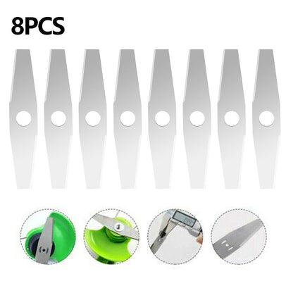 ya 14 Metal Grass String Trimmer Head Replacement Saw Blades LawnMower Fitting 8pcs