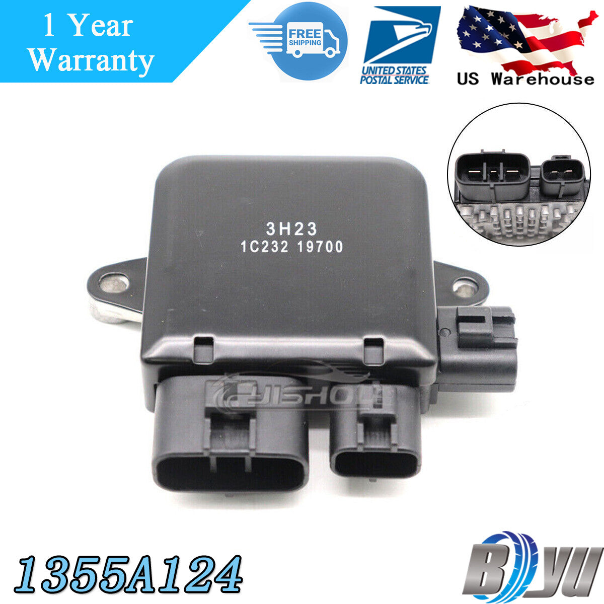 ya 12 5.22.2 New Cooling Fan Unit Module 1355A124 Fit for Mitsubishi Lancer for Outlander for Mazda 6