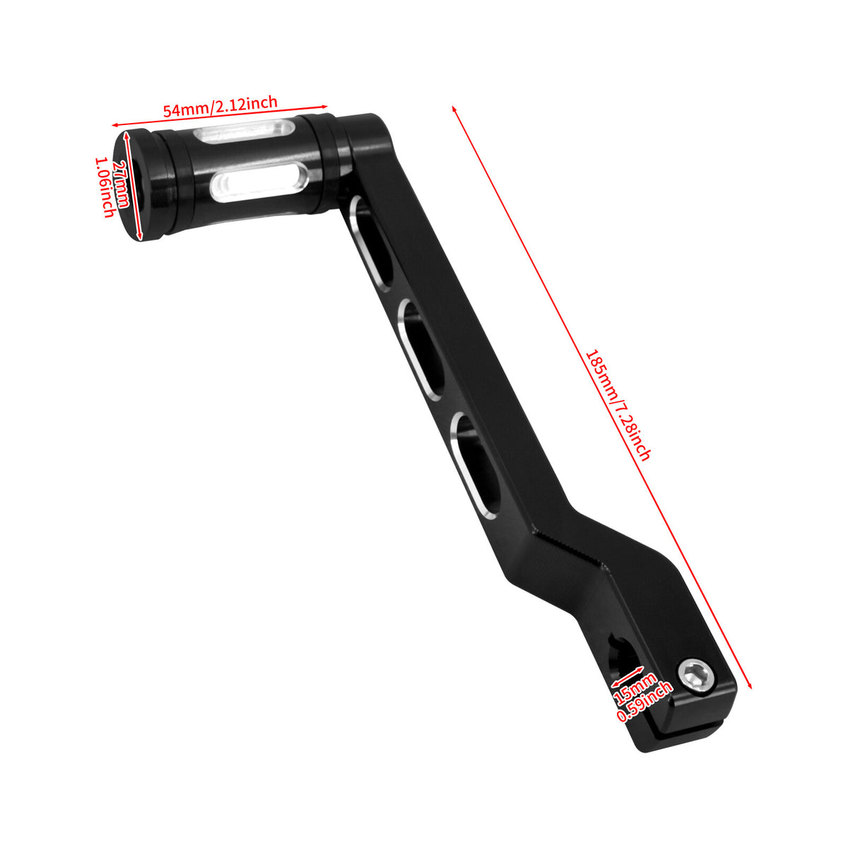 ya 5 8.7 Shifter Peg w/ Heel Toe Shift Lever for Harley Softail Electra Road Glide 86-23