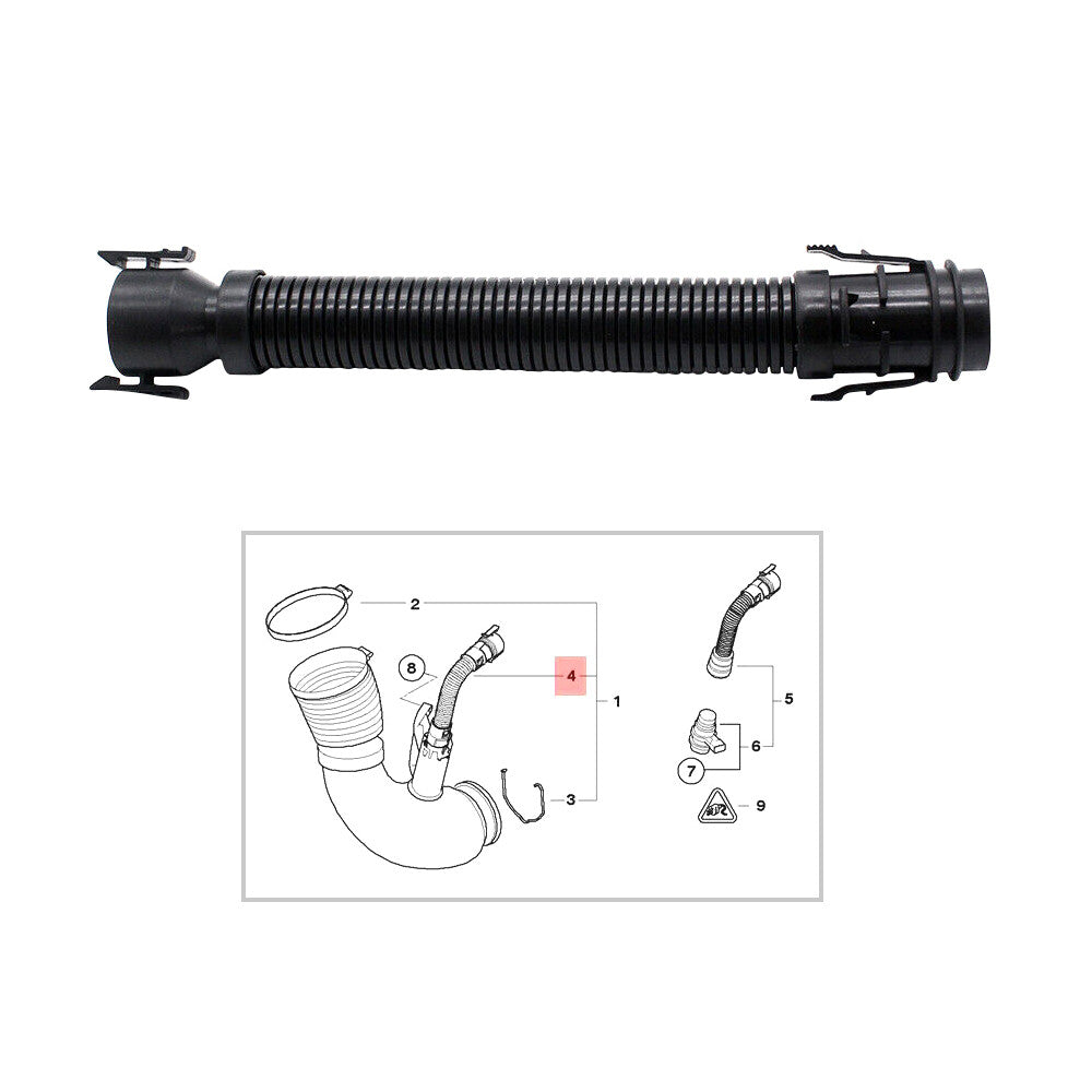 ya 5 8.7 Air Intake Breather Pipe Hose Rocker/Cam Cover for 1 3 6 7 Series E81 F32 F06 X1
