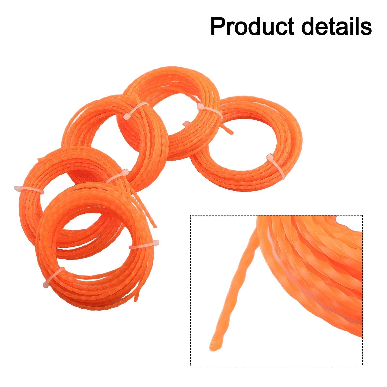ya 17 Rope Straw High Quality Nylon 0.095 Inch 100% New 5M Line Length Grass Rope