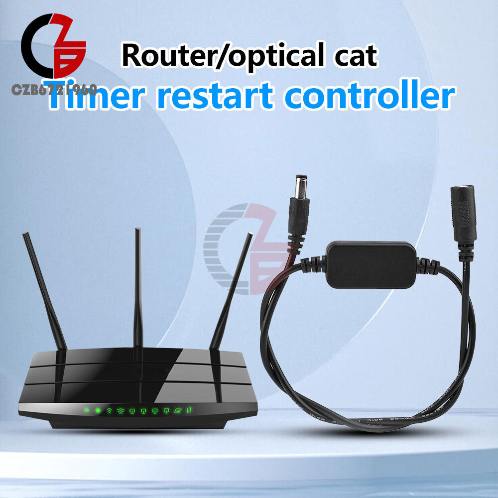 ya 14 DC9-15V Router Restart Cable 24H Automatic Timer Reset Switch Connection Cable