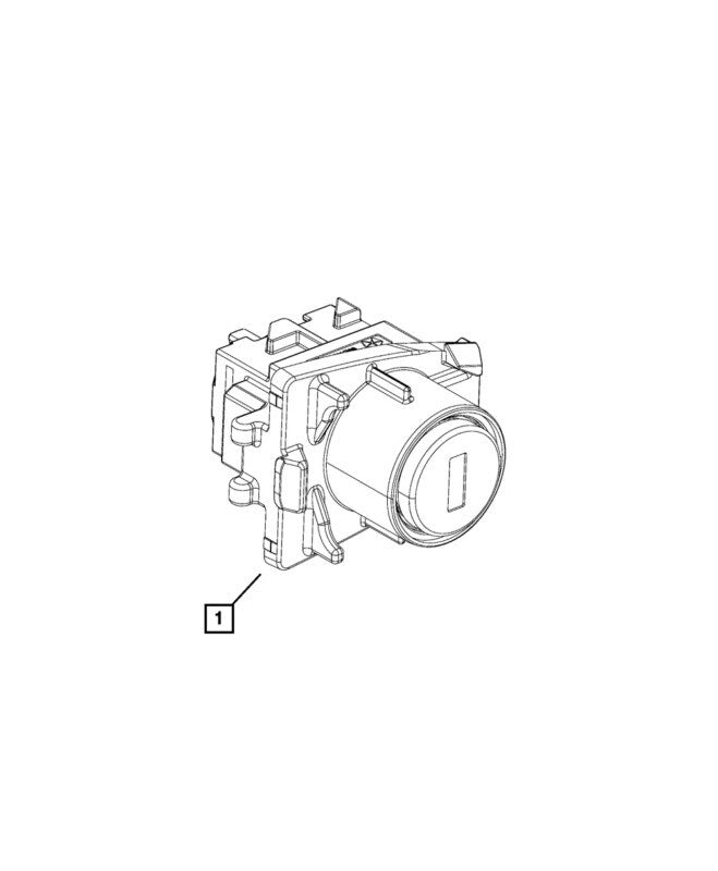 ya 5 8.7 Front left door lock cylinder with key 68312198AA suitable for Jeep Compass 2017-2022 O
