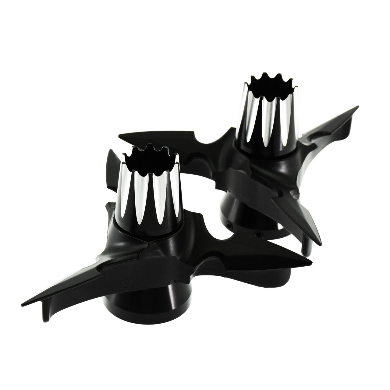 ya 5 8.7 CNC Spun Blade Front Axle Cap Nut Cover for Harley Touring Road Street Glid