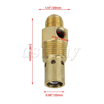 ya 14 G3/8 Air Compressor Check Valve Male Pipe Thread One Way Check Valve Golden