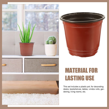 ya 14 50 PCS Flowerpots for Indoor Plants Plastic with Drai ge Holes Succulents