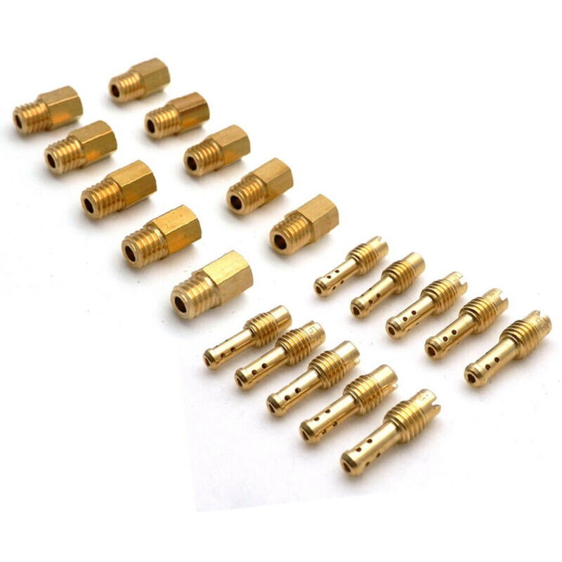 ya 3 6.23 Carburetor 10x Main Jets + 10x TMS For Jets For MIKUNI VM TM TMX VM22 Carb