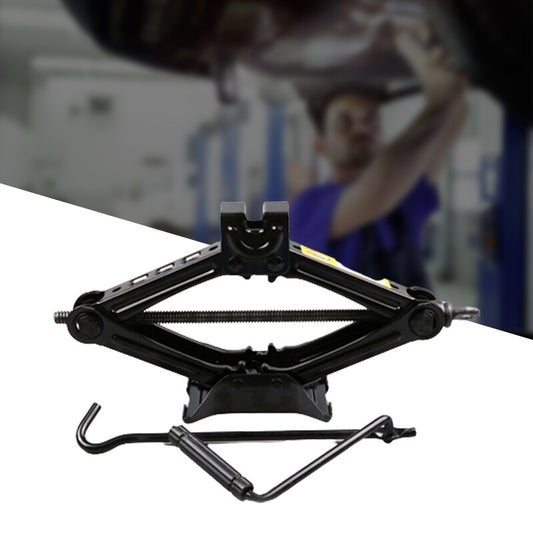 ya 1 6.30 1.5 Ton Tonne Scissor Wind Up Jack Lift Wind Up Car Van Crank Speed Handle Black