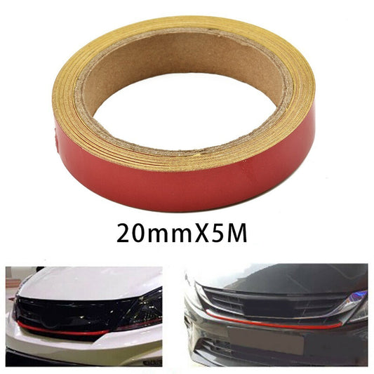ya 1 7.8 1 Pcs Red 20 Mm X 5 M Self Adhesive Car Motorcycle Decorative Strips Tape PVC