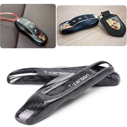 ya 5 6.16 Key Shell Remote Car Keyless for Smart Key Cover case Fit for Porsche Carbon Fiber Car