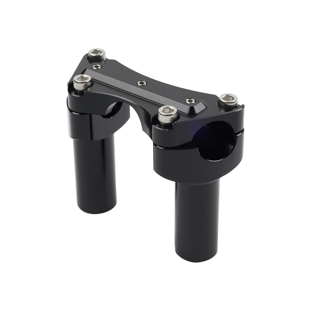 ya 5 8.7 3.5 Straight Handlebar Riser & Top Clamp Black for Harley Dyna Tour Road Glide