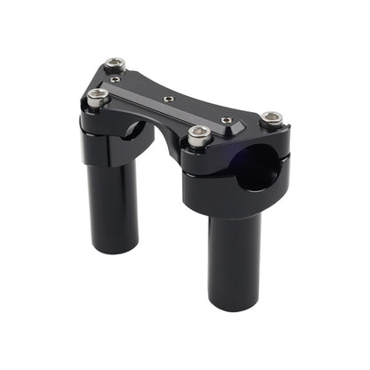 ya 5 8.7 3.5 Straight Handlebar Riser & Top Clamp Black for Harley Dyna Tour Road Glide