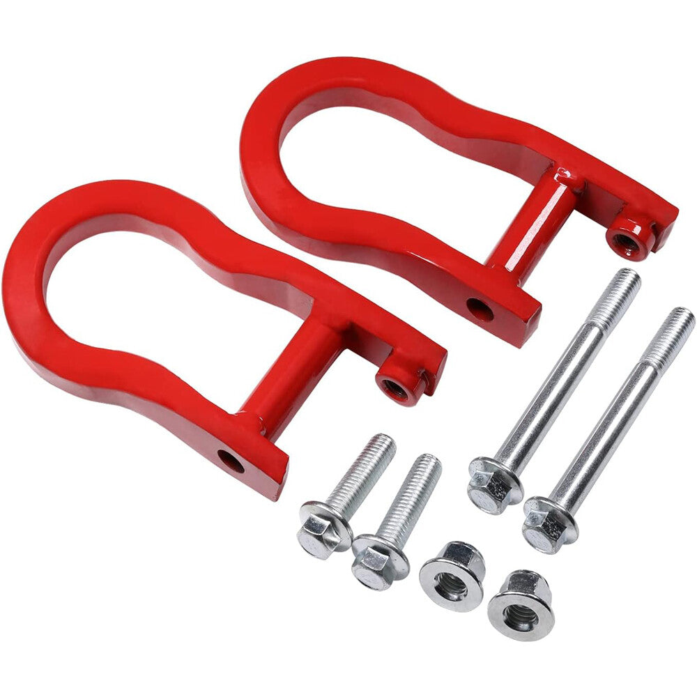 ya 2 6.26.2 1 pair of red tow hooks for Chevrolet for GMC for Silverado for Sierra 1500 2007 - 2019 84072463