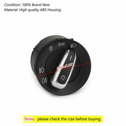 ya 1 8.12 baidi Euro Headlight Switch Light Fits for VW for Passat CC B6 for Jetta for Golf MK5 MK6 5ND941431A D