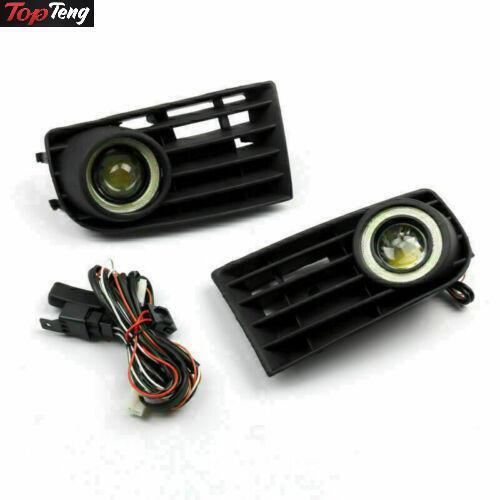 ya 1 8.5.1 Front Grilles Angel Eyes Fog Lights Lamps for VW for Golf 5 MK5 Rabbit 2003-2009
