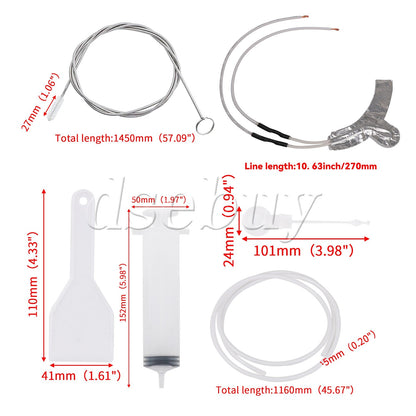 ya 26 idge Dredging Dispenser Water Tube Heater Set Replacement for GE WR49X10173