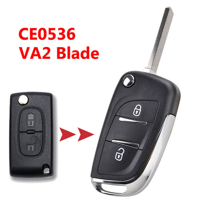 ya 5 8.7 Button Remote Key Case Blade Shell for Peugeot 207 307 308 for Citroen C2 C3 C4 C8