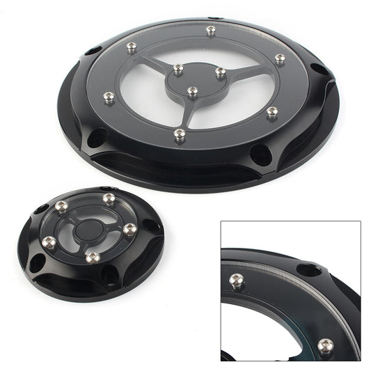 ya 3 6.23 Black Derby Timing Timer Cover for Harley Road King Electra Glide Softail
