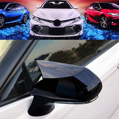 ya 11 10.28 GLOSS BLACK SIDE WING MIRROR COVER CAPS FOR 2018-2020 for CAMRY LE SE XLE X