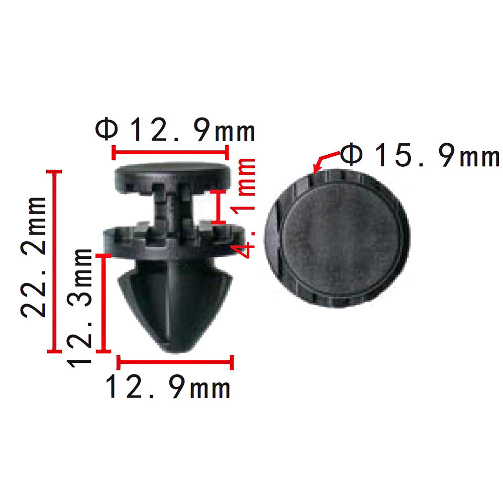 ya 5 8.7 Front wheel flare retainer clips quantity 20 DYC500010 for Land Rover Discovery 3 4